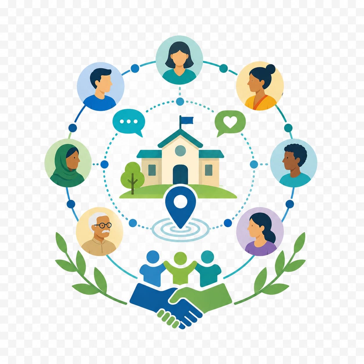Community networks illustration